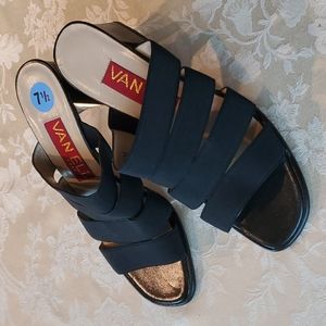 Van Eli East Black Strap Shoes
